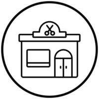 Friseursalon-Symbol-Stil vektor