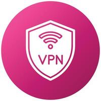 VPN-Symbolstil vektor