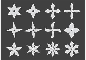 Simple Ninja Throwing Star Vectors