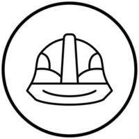 Schutzhelm-Symbol-Stil vektor