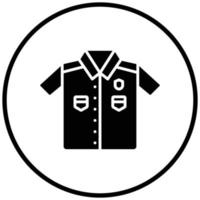 polisens uniform ikon stil vektor