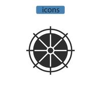 rodret ikoner symbol vektorelement för infographic webben vektor