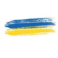 Ukraine-Flagge. Flagge der Ukraine. Nationales Symbol. krise im ukraine-konzept. vektorillustration lokalisiert auf weiß. mit der ukraine stehen vektor