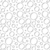Wasserblase nahtloser Vektormusterhintergrund. Reinigungskonzept. Cartoon-Schaum-Vektor-Illustration vektor