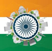 glad indiska republikens dag firande. vektor illustration.