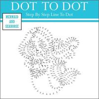 connect the dots kids pussel arbetsblad vektor