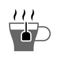 Abbildung Vektorgrafik von Tasse Tee-Icon-Design vektor