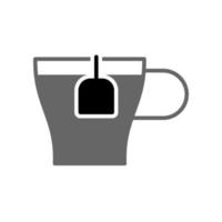 Abbildung Vektorgrafik von Tasse Tee-Icon-Design vektor