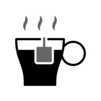 Abbildung Vektorgrafik von Tasse Tee-Icon-Design vektor