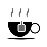 Abbildung Vektorgrafik von Tasse Tee-Icon-Design vektor