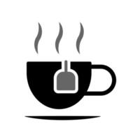 Abbildung Vektorgrafik von Tasse Tee-Icon-Design vektor