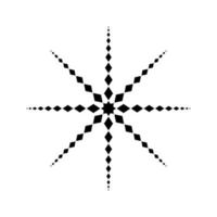 sternförmig aus rechteckkomposition für logo, dekoration oder grafikdesign. Vektor-Illustration vektor