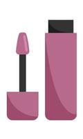 Lipgloss. kosmetisches Produkt zum Auftragen auf die Lippen. flacher Stil. Vektor-Illustration vektor