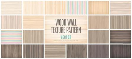 Vektor-Illustration Schönheit Holz Wand Boden Textur Muster Hintergrund Sammlungssatz vektor