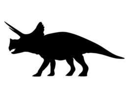 die Silhouette eines Dinosauriers. vektor