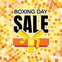 Boxing Day Sale Konzept Hintergrund, flacher Stil vektor