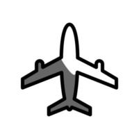 Illustrationsvektorgrafik des Flugzeugsymbols vektor