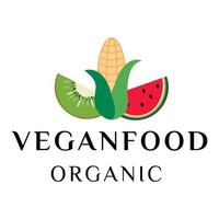 vektor logotyp formgivningsmall. ekologisk mat tecken