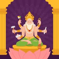 glad vishwakarma puja bakgrund vektor