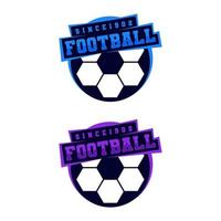 Logo-Design des Fußballvereins vektor