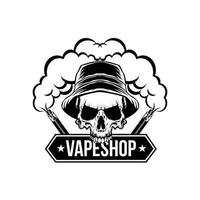 Vape-Logo für Dampfshop vektor