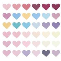 Herz, Liebe, Romantik oder Valentinstag rotes Vektorsymbol mit kawaii Emoji für Apps und Websites vektor