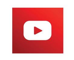 YouTube sociala medier ikon symbol designelement vektorillustration vektor