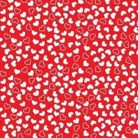 nahtloses stilvolles rotes Muster mit Herzen. Vektor-Illustration vektor