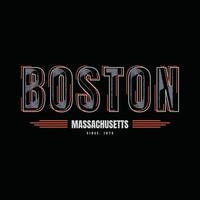 boston t-shirt och kläder design vektor