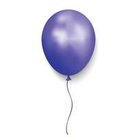 realistischer glänzender ballon vektor