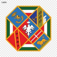 Emblem Provinz Italien. vektor