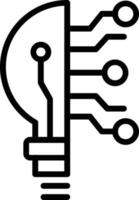 Symbol für die Vektorlinie der Technologie vektor