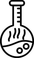 Symbol für die Chemie-Vektorlinie vektor