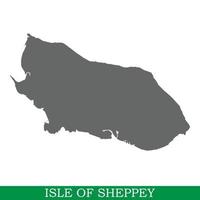 högkvalitativ karta över ön vektor