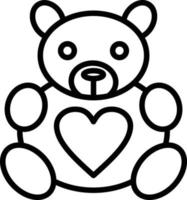 Teddybär-Icon-Design vektor