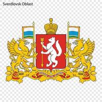 emblem för provinsen Ryssland vektor