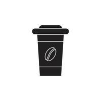 Pappbecher-Kaffee-Vektor für Website-Symbol-Icon-Präsentation vektor