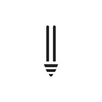 Lampenvektor für Website-Symbolsymbolpräsentation vektor