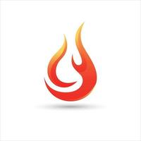 Feuer-Symbol. Flammen-Logo. Feuer-Vektor-Design-Illustration. Feuersymbol einfaches Zeichen. vektor