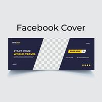 Reise-Facebook-Cover-Design vektor