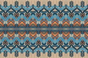 ethnisches ikat chevron-muster hintergrund traditionelles muster auf dem stoff in indonesien und anderen asiatischen ländern vektor