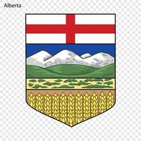 emblem av alberta, provinsen Kanada vektor