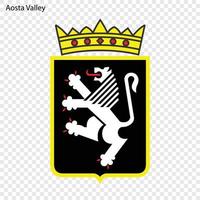 Emblem Provinz Italien. vektor