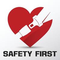 Safety First Icon Vector Illustration.