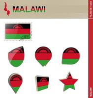 Malawi-Flaggensatz, Flaggensatz vektor