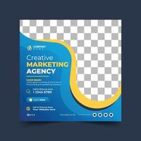 Designvorlage für Social Media Business Marketing Post und Banner für die Website vektor