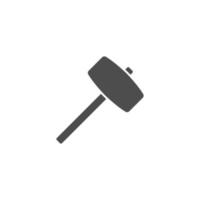 hammare ikonen logotyp platt design illustration vektor