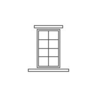 hus windows logotyp ikon design illustration mall vektor