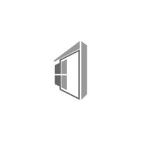 hus windows logotyp ikon design illustration mall vektor