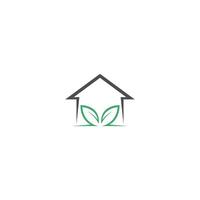 Öko-Haus-Logo-Icon-Design-Illustrationsvorlage vektor